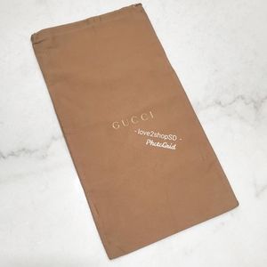 Vintage Authentic Gucci Gold Signature Dust Bag